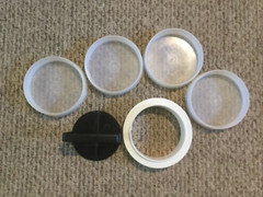 Vintage Tupperware Burger Press 1927-3 1926-3 Ring Press 4 Keepers no Lid