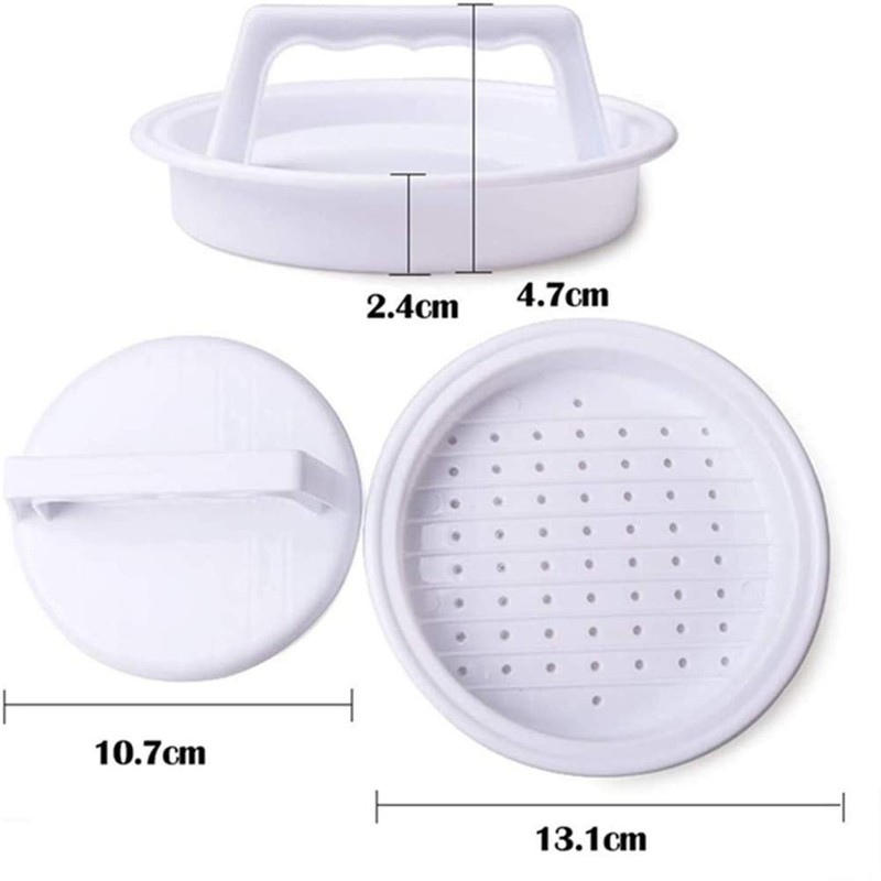 2 Piece Hamburger Press, Plastic Burger Press, Hamburger Maker Meat Press Set gallery