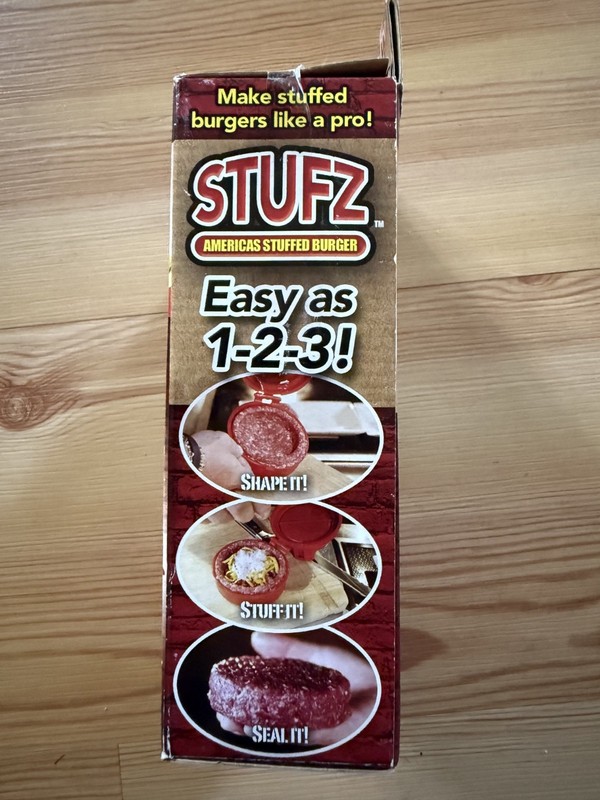 As Seen On TV America's Stuffed Burger STUFZ - New IN BOX - NEVER OPENED gallery