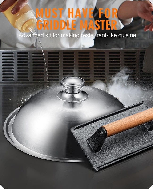 HOMENOTE Griddle Accessories for Blackstone, Commercial Grade 12 Inch Heavy D... gallery