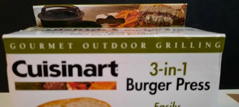 Cuisinart 3 in 1 Burger Press Stuffed Patty Maker Gourmet Outdoor Grilling Tool gallery