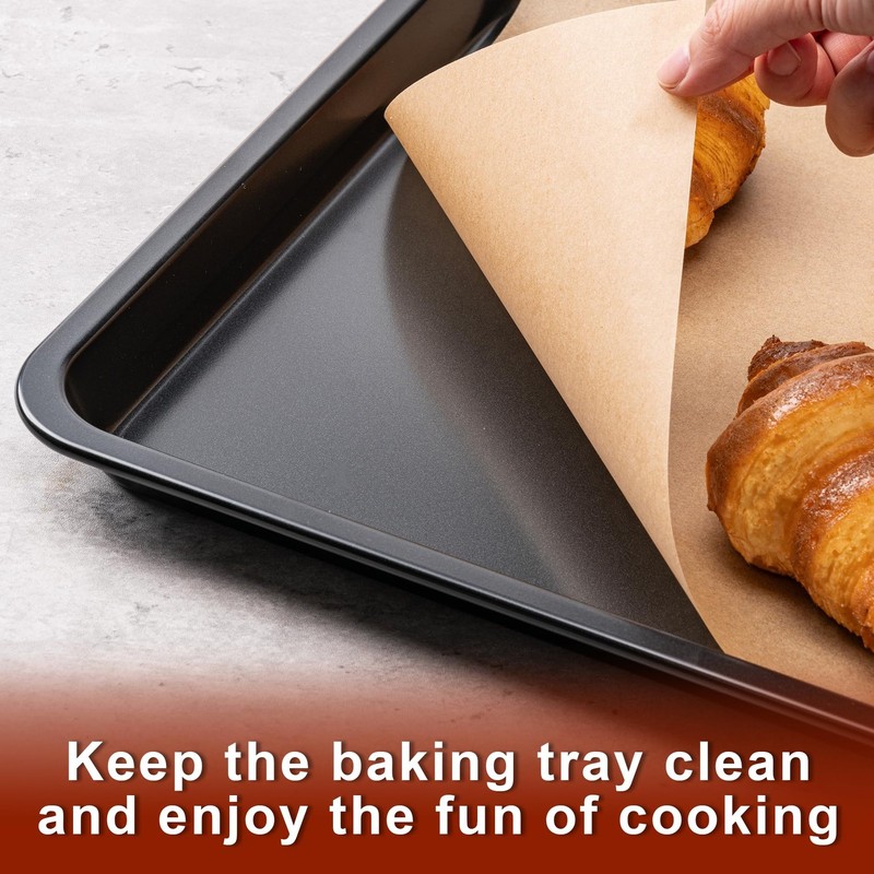 200Pcs Parchment Paper,12x16 Inches Non-Stick Precut 12x16-200PCS, Unbleached gallery