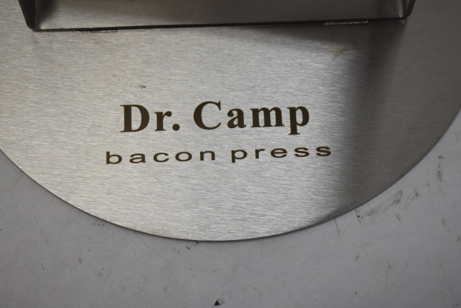 Dr. Camp 7" Stainless Steel Smash Burger Press Burger Smasher Bacon Press gallery