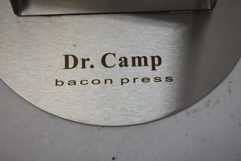 Dr. Camp 7" Stainless Steel Smash Burger Press Burger Smasher Bacon Press gallery