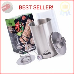 YEIRFEIR Deli Meat Press and Ham Maker – 304 Stainless Steel Lunch Meat Press wi