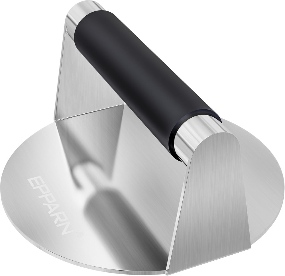 Smash Burger Press with Anti-Scald Handle, Stainless Steel Burger Press, Hamburg