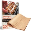 Unbleached Parchment Paper for Baking, 200Pcs,9x13 In, Precut 9*13in, Yellow gallery