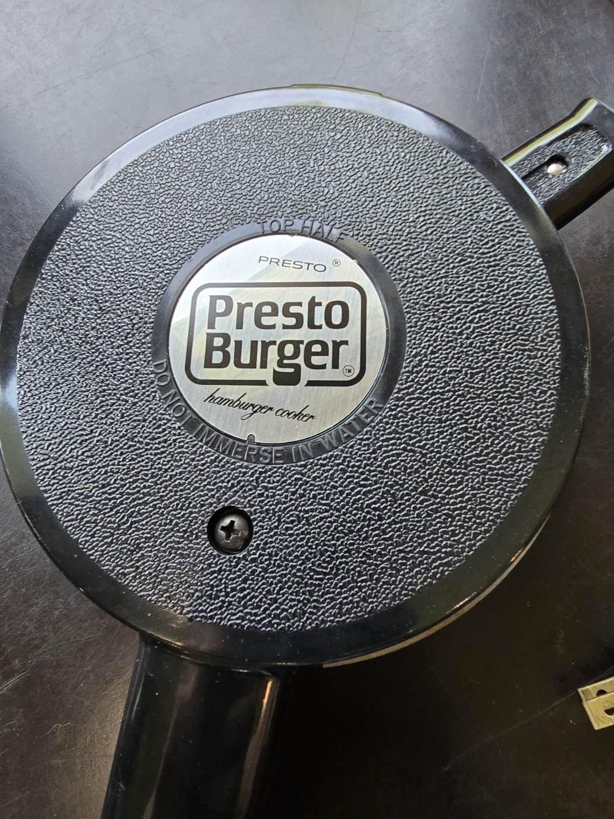 Presto Burger Electric Hamburger Maker Non-Stick Stainless Steel Easy to Use EUC gallery