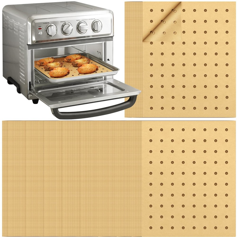 Air Fryer Disposable Parchment Paper Liners: 150pcs 9x11inch, Unbleached