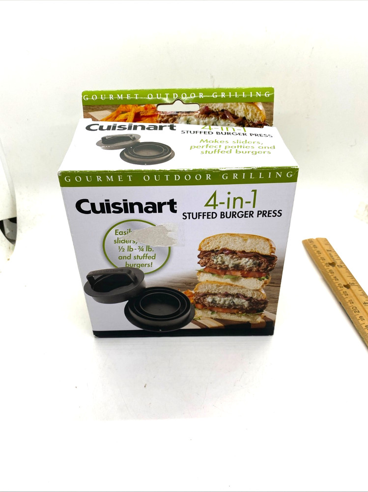 Cuisinart CSBP-200A Stuffed, 4-In-1 Burger Press (open box)