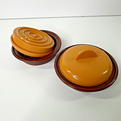 2 Charcoal Companion 2008 Slider Hamburger Press Plastic Bun Shaped 2.5″ Inside