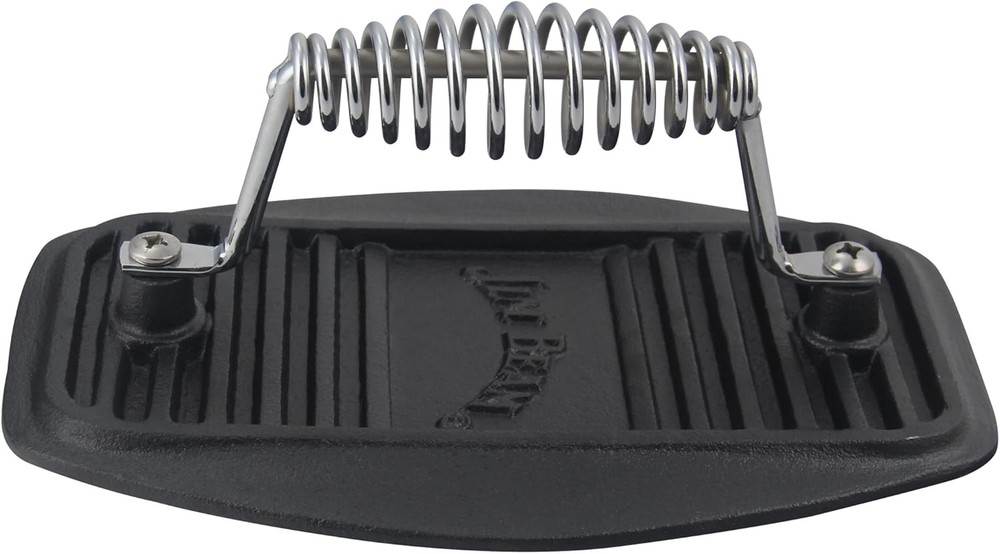 Stainless Steel Cast Iron Meat Press Pre Seasoned Delicious Meat Steak Beef