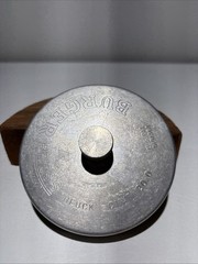 Vintage Burger Press Heuck Cin Ti 20 0 Silver Gray Metal 3.75″