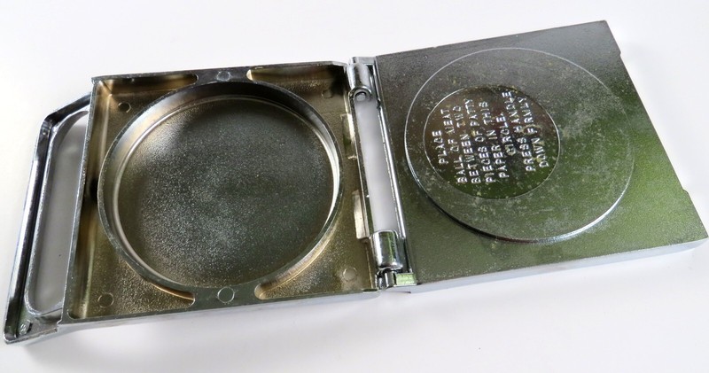 Kitchen-Quip Deluxe Vintage Chrome Plated Hamburger Press in Box - Read gallery