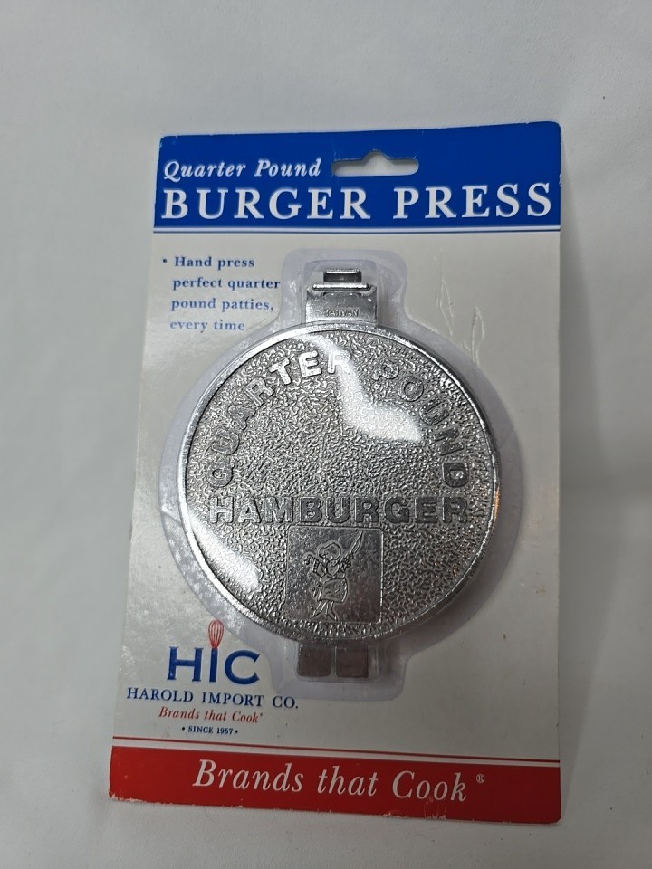 New HIC Kitchen 1/4 lb Burger Press Chicken Hamburger Crab Cake Sausage Patties gallery