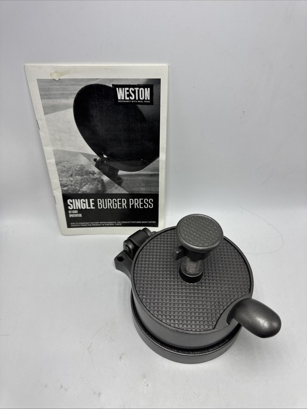 Weston Single Burger Press + Instruction Manual gallery
