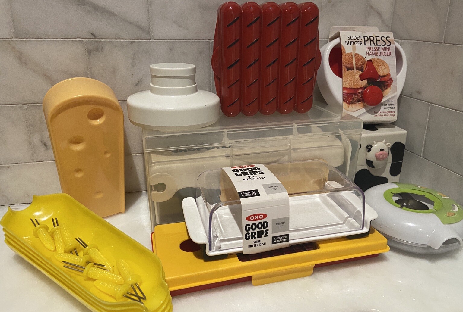 Joie Kitchen Gadgets Hamburger Press, Hot Dog/Cheese Storage Containers gallery