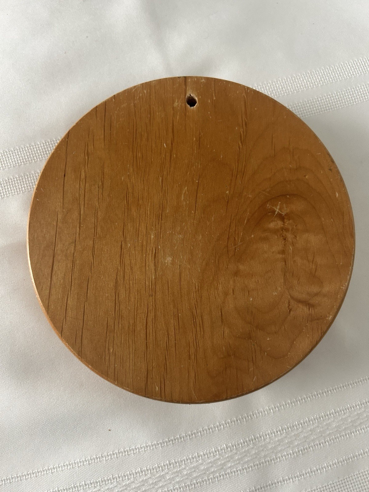 Wooden Hamburger Press Vintage with Rooster Design gallery