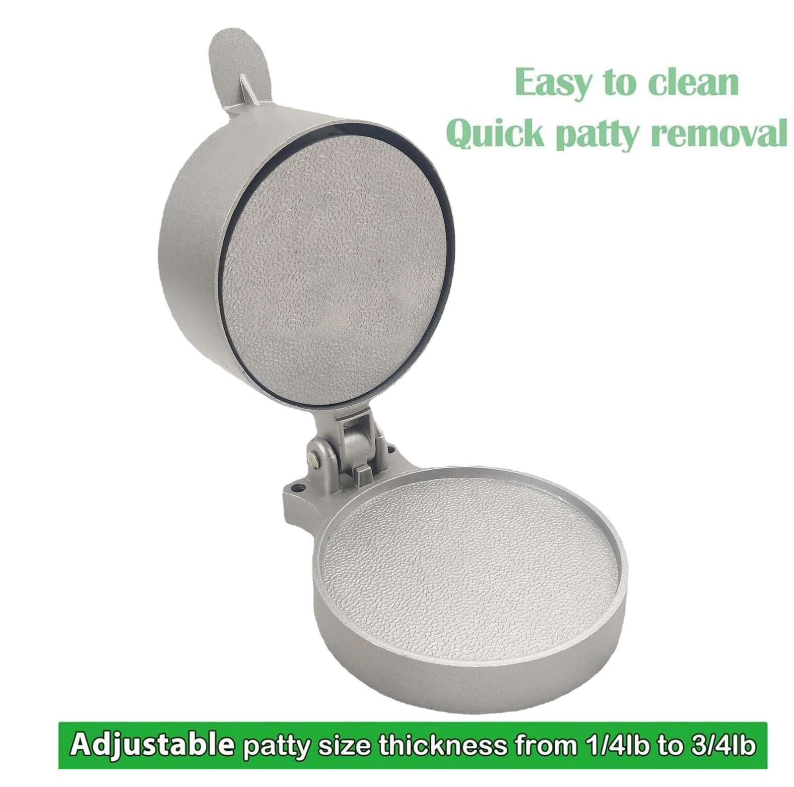 Professional Hamburger Press Patty Maker,Burger Press Adjustable,from 1/4Lb to gallery
