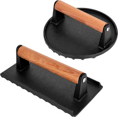 Blackstone Burger Press Set – 7″ round Smash Burger Press & 8.3″X4.3″ Rectangle
