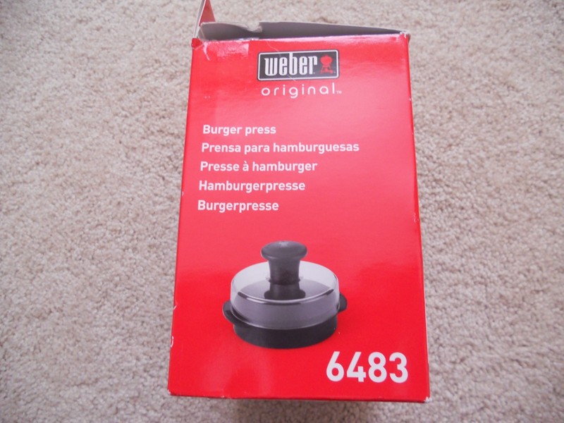 Weber Burger Press - Hamburger Patties BBQ Grill Accessory 1/4 lb & 1/2 lb 6483 gallery