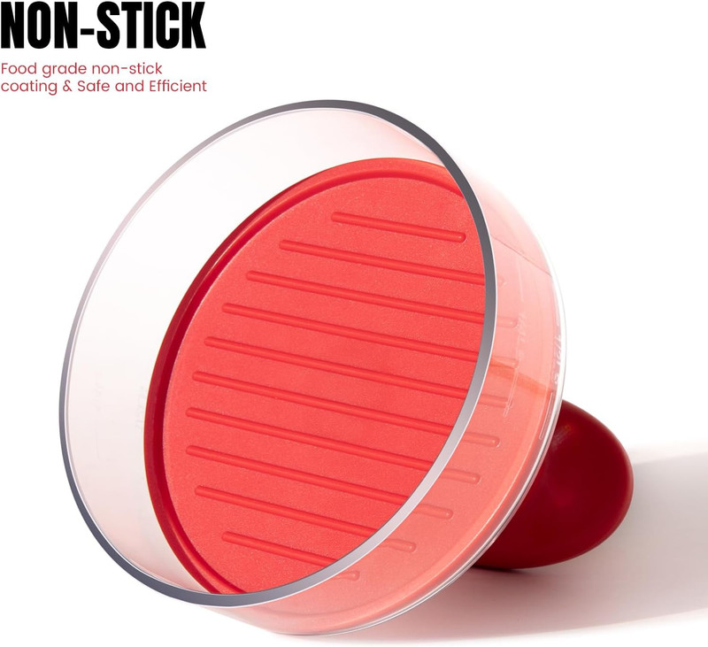 Burger Press, 2-In-1 1/4 Lb & 1/2 Lb Hamburger Patty Maker, Easy-Release Patty M gallery