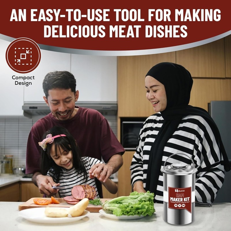 Deli Meat Maker with Thermometer and Silicone Mittens for Healthy Homemade Meals gallery