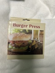 Non-Stick Burger Press Aluminum Hamburger Patty Maker with 100 Wax Papers NIB
