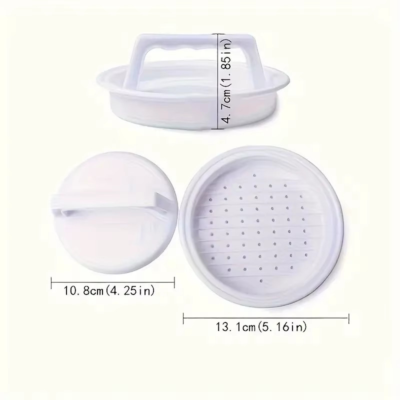 Plastic Burger Multi-Purpose Meat Press Hamburger Press Hamburger Meatloaf Mould gallery