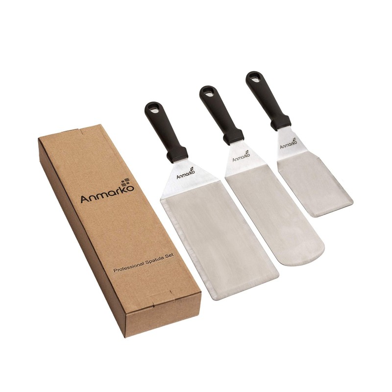 Anmarko Griddle Spatula Set - Stainless Steel Metal Spatula and Gri... Fast Ship gallery