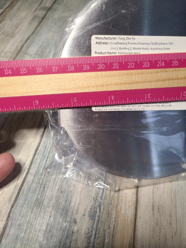 Stainless Steel Burger Press Round Smash Burger with Handle *New* gallery