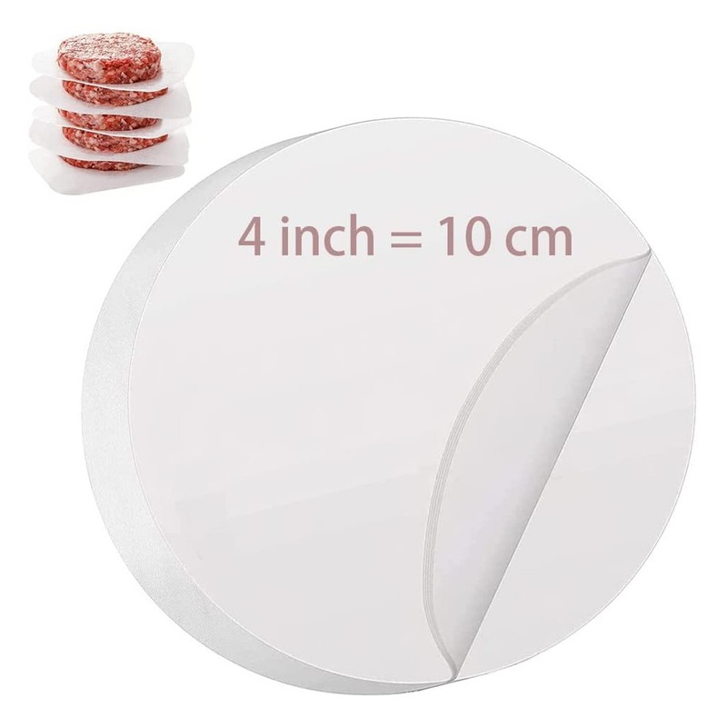 50pcs Hamburger Patty Non-Stick Round Paper for Baking Patty Burgers, Cakes gallery