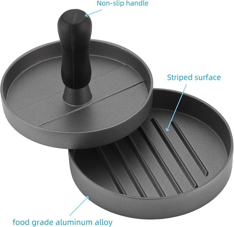 Non Stick Burger Press 4.5 Inch with 100 Papers gallery
