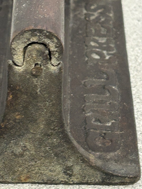 Vintage Cast Iron Grill Bacon Press With Wooden Handle - Pig & Flower gallery