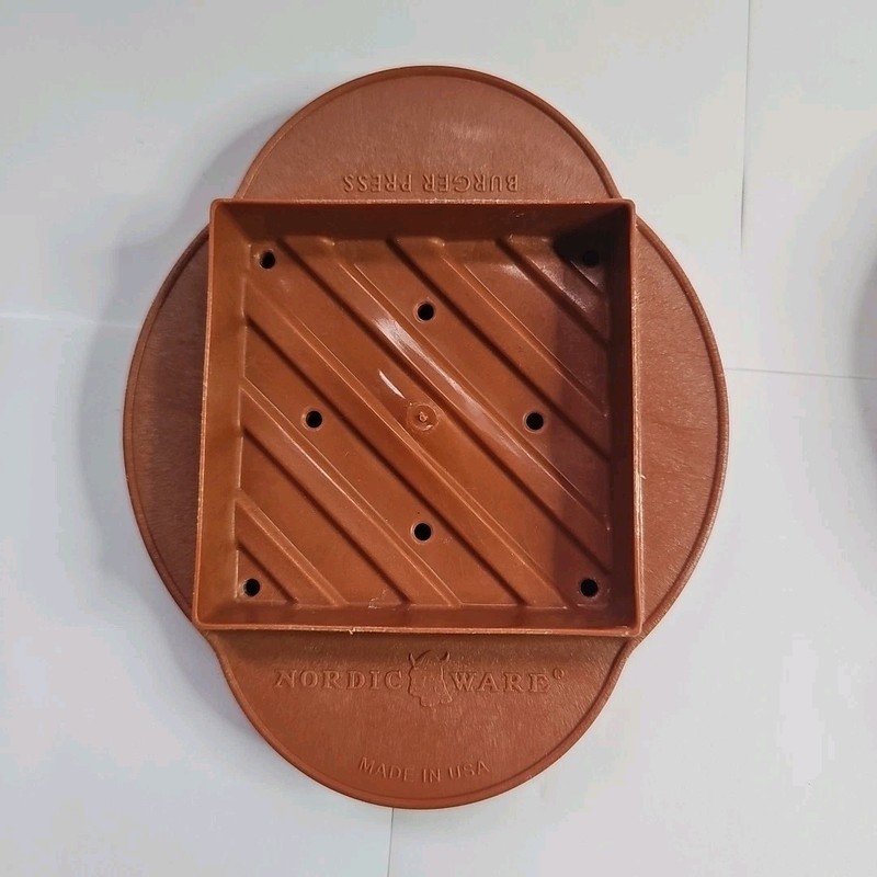 Nordic Ware 3-in-1 Hamburger Press & Stuffed Hamburger Patty Maker 2 Pieces USA gallery