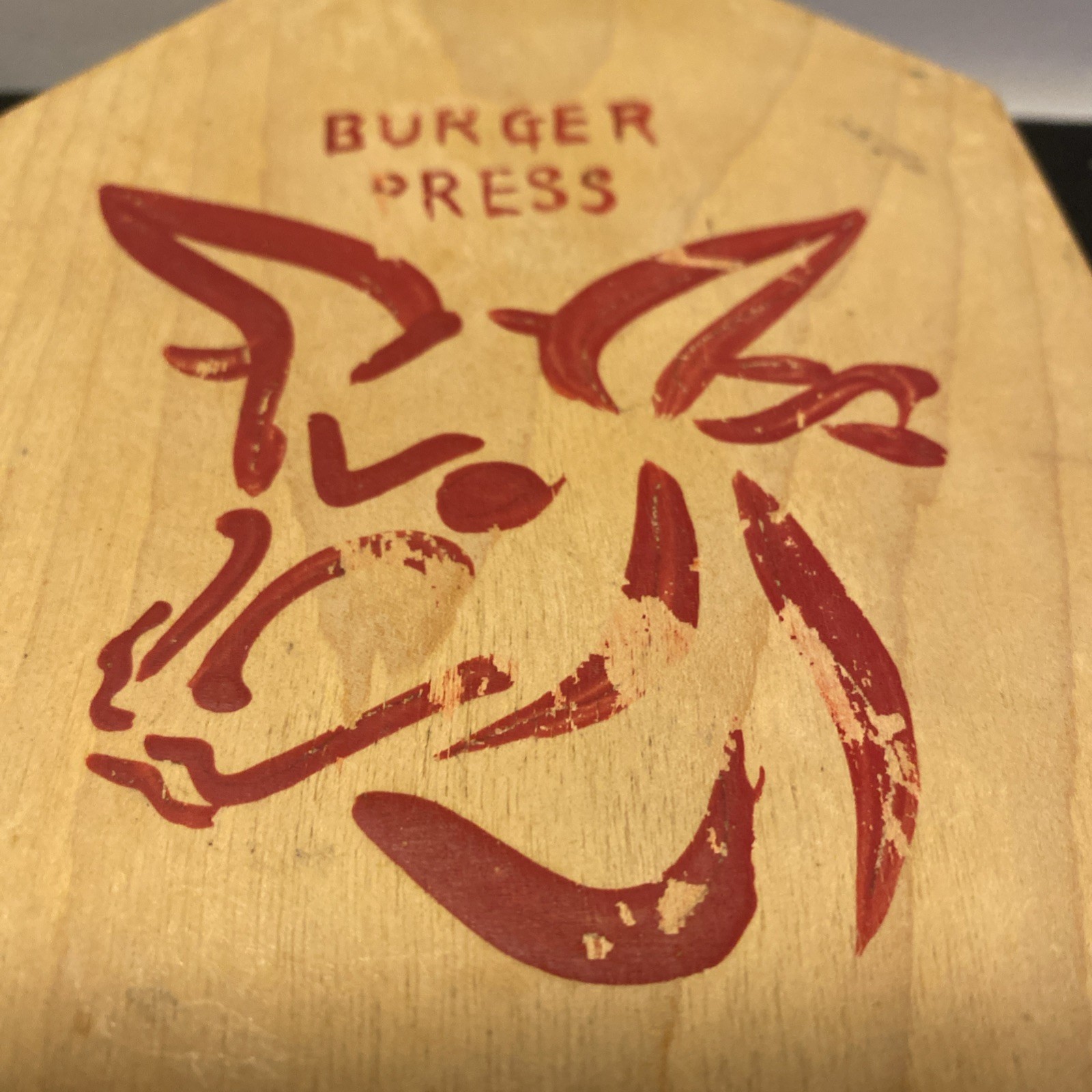 1960’s Vintage Hand Painted Wooden Hamburger Press Japan gallery