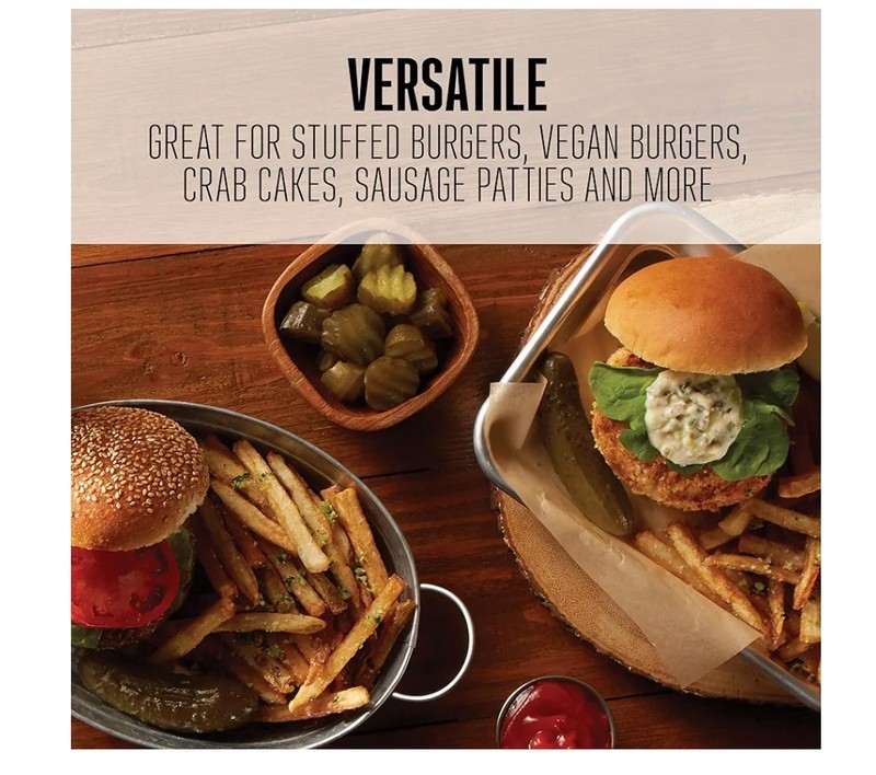 Weston Burger Press, Makes 4 1/2" Single, Non-stick Heavy-Duty Cast Aluminum gallery