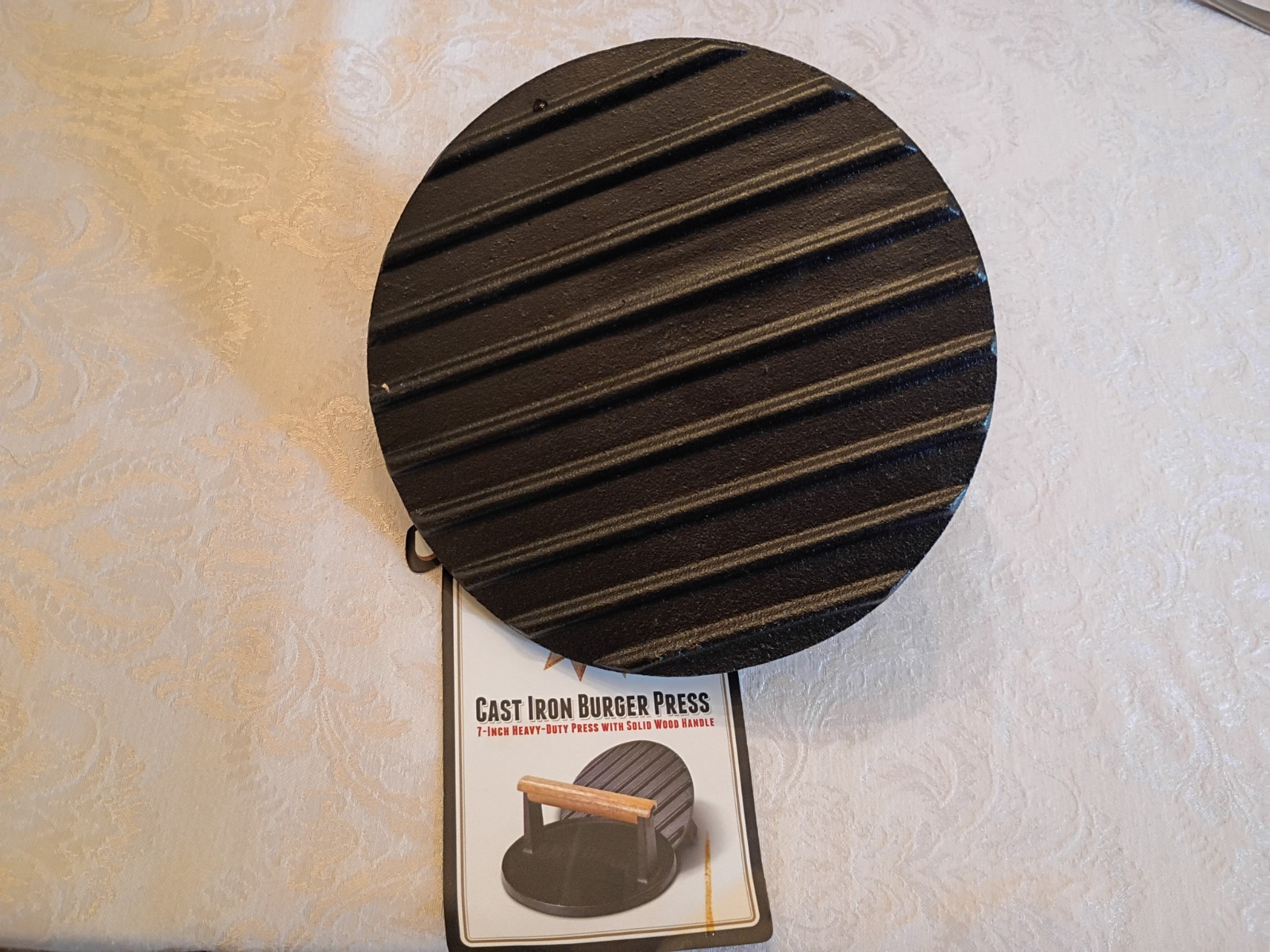 New Cast Iron Hamburger Press gallery