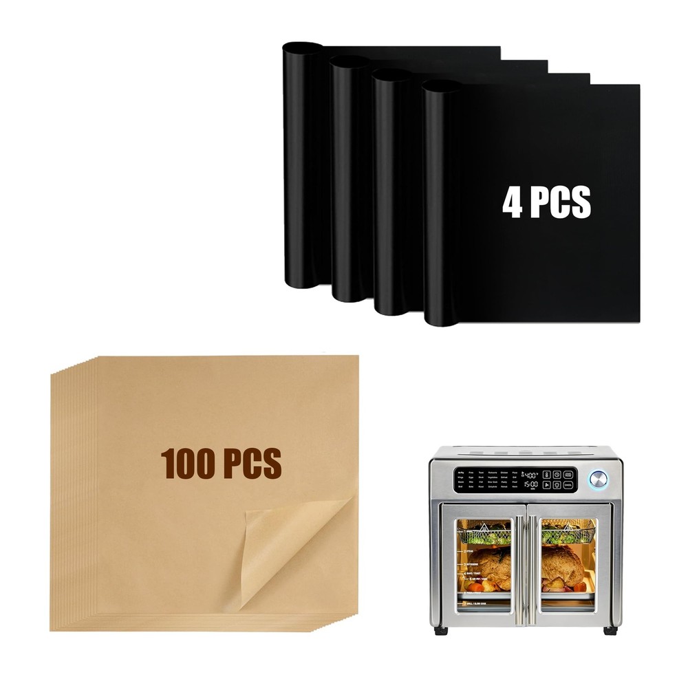Air Fryer Liners Compatible with Emeril Lagasse 26 QT 11*10 inches, Black