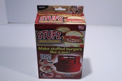 Stufz Americas Stuffed Burger Maker Press As Seen on TV Gift Griller New Sealed