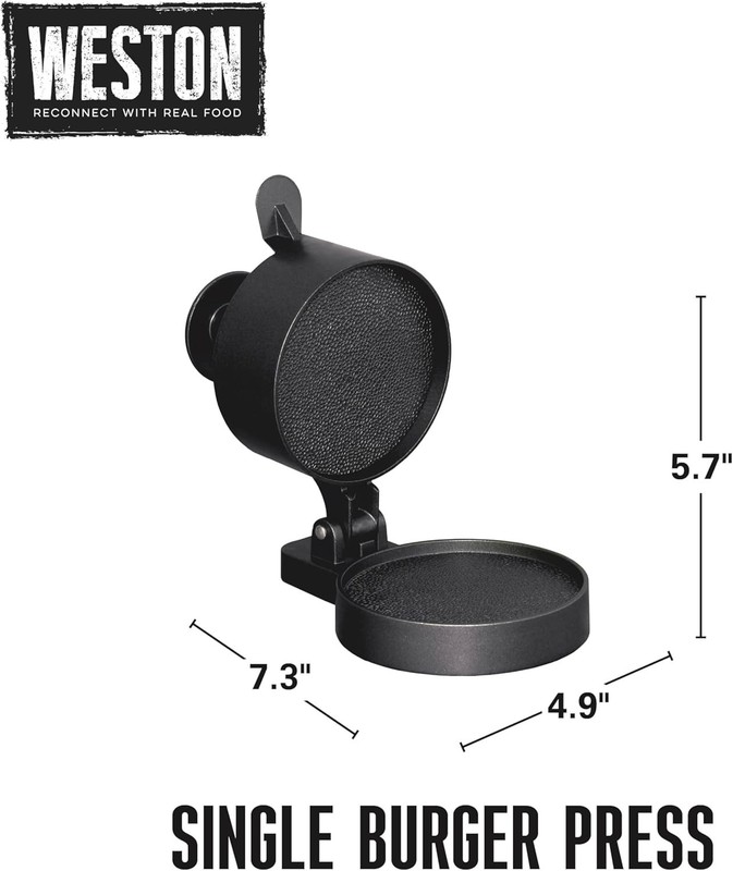 Burger Press, Makes 4 1/2" Diameter Patties for Hamburger, Crab Cakes, Sausag... gallery