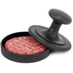 BRAVADIN Silicone Non-Stick Hamburger Press Patty Maker 1/3 lb with 100 Paper…