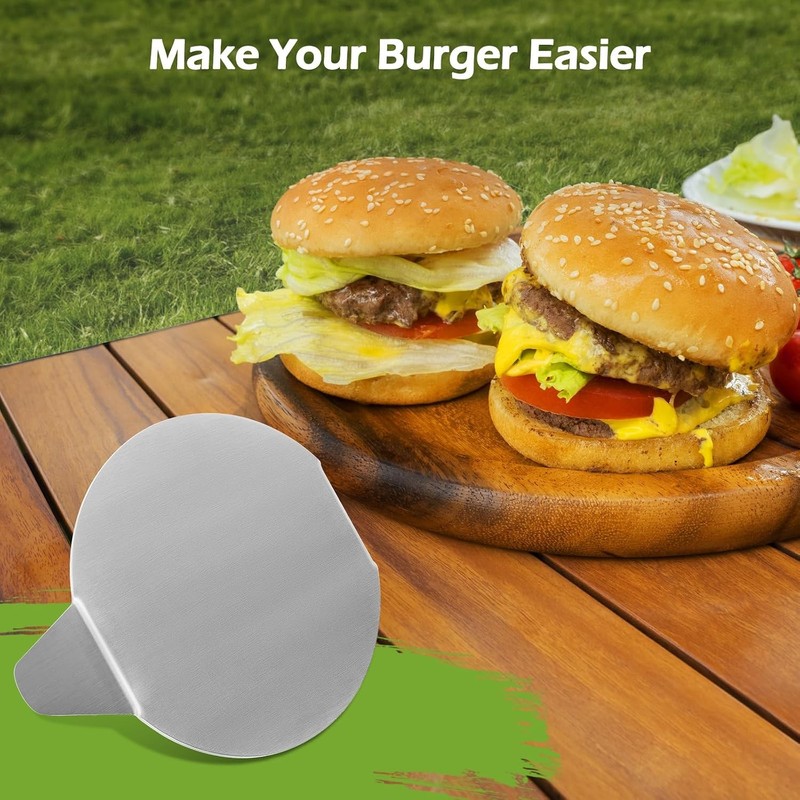 Smashed Burger Kit Burger Press Kit Stainless Steel Burger Press Grill Spatula gallery