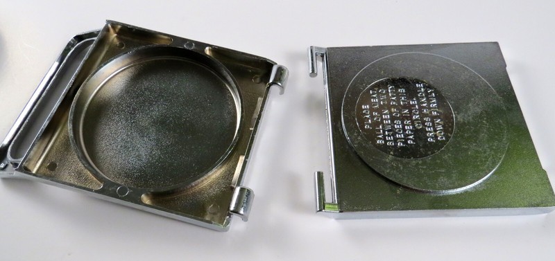 Kitchen-Quip Deluxe Vintage Chrome Plated Hamburger Press in Box - Read gallery