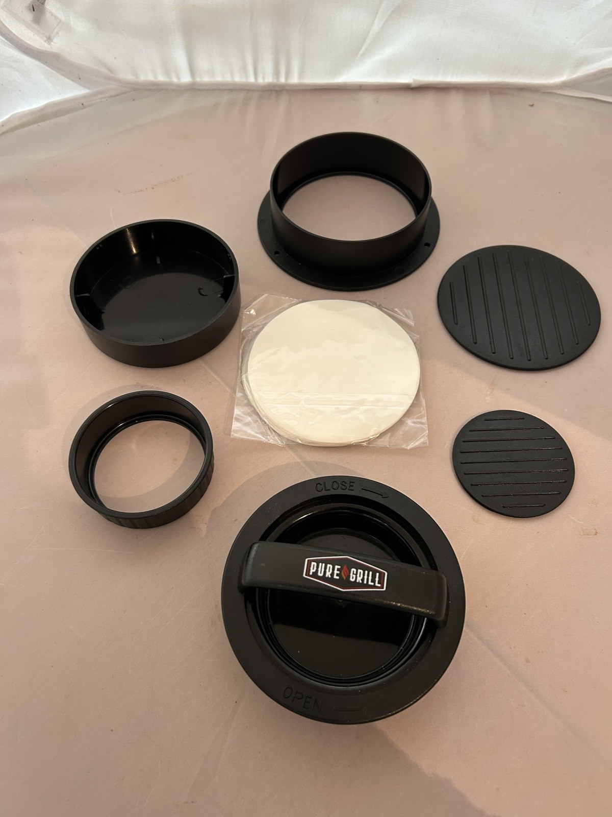NEW Pure Grill 3-in-1 Burger Press - Patty Maker with 100 Wax Papers gallery