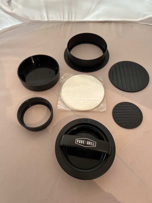 NEW Pure Grill 3-in-1 Burger Press - Patty Maker with 100 Wax Papers gallery
