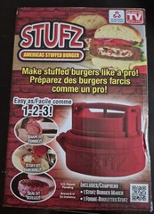 Stufz Stuffed Burger Press – Hamburger Patty Maker – As Seen On TV. BRAND NEW