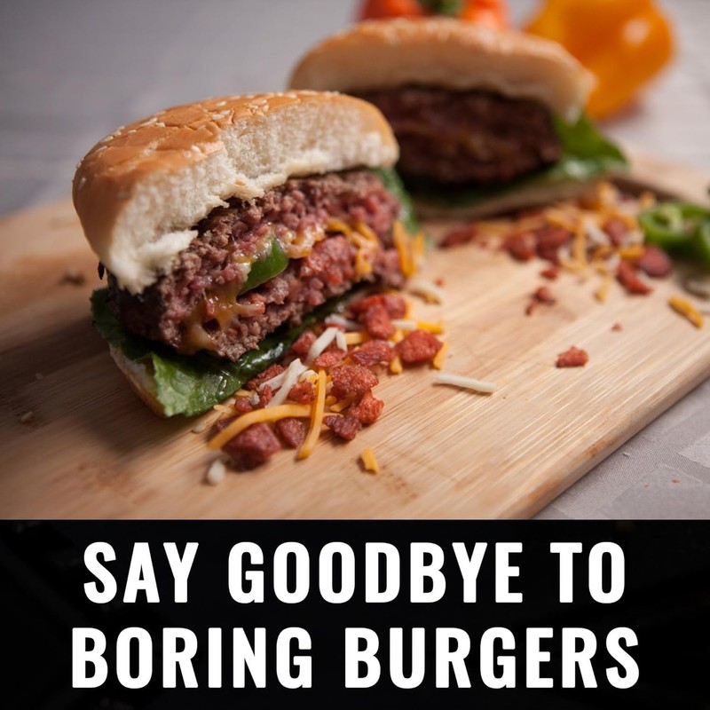 Stuffed Burger Press & Recipe eBook Extended Burger Stuffer & Hamburger Patty gallery