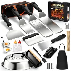 120 Pcs Griddle Accessories Kit, Perfect Hibachi Flat Top Grill Tools for Bla…