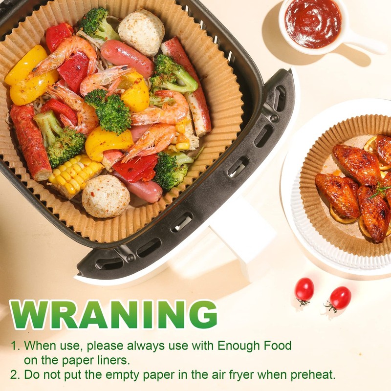Disposable Air Fryer Paper Liners, 125Pcs 6.5In Parchment 6.5"Round, Nature gallery